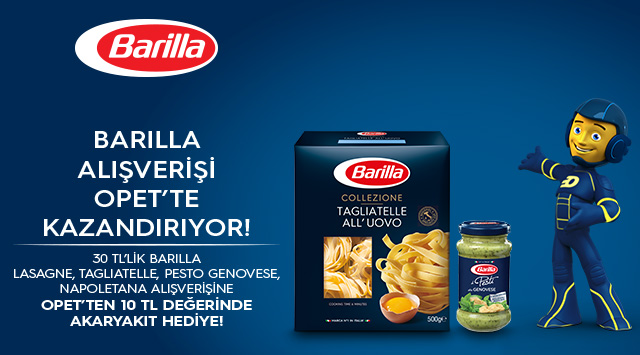 30 TL ve Üzeri Barilla Alışverişine kampanyası